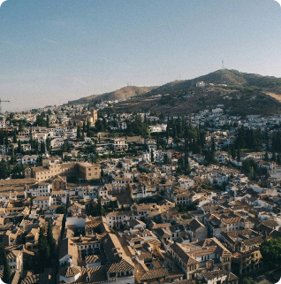 Vista del albaicín desde la Alhambra