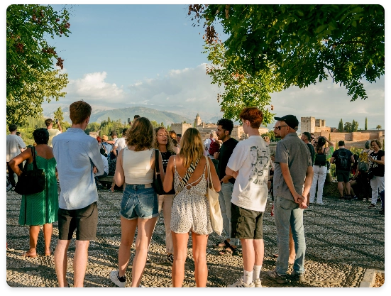 alumnos en mirador de san nicolás